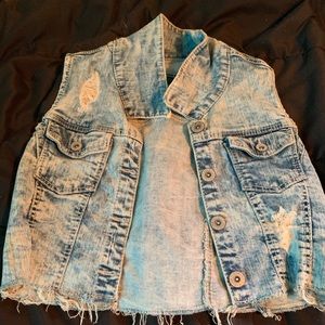 Blue jean vest